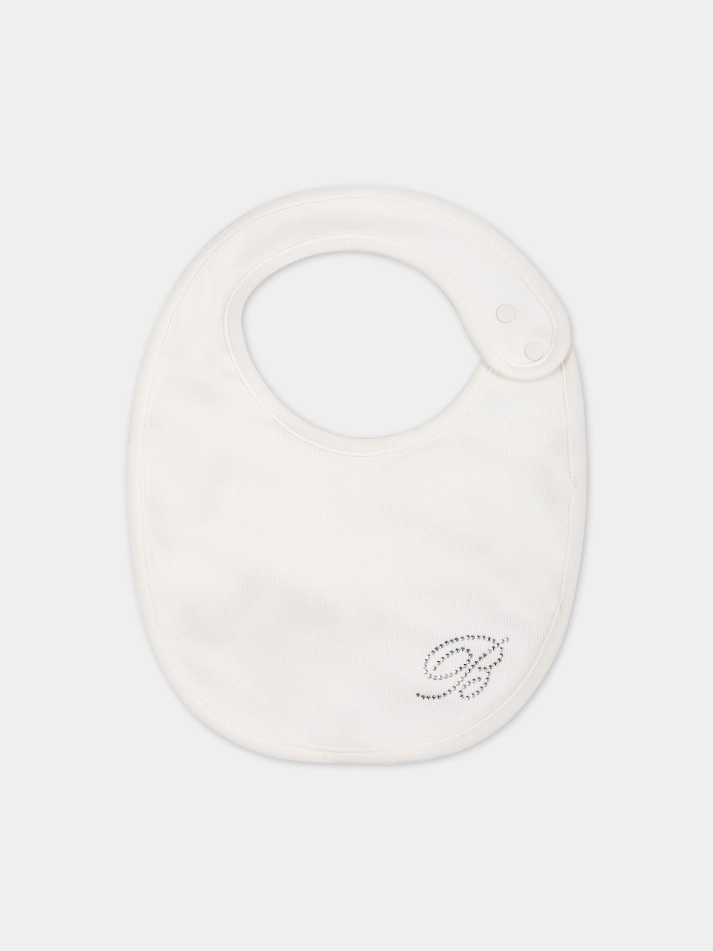 Set bianco per neonata con logo,Blumarine Baby,IA3126J6050 10602