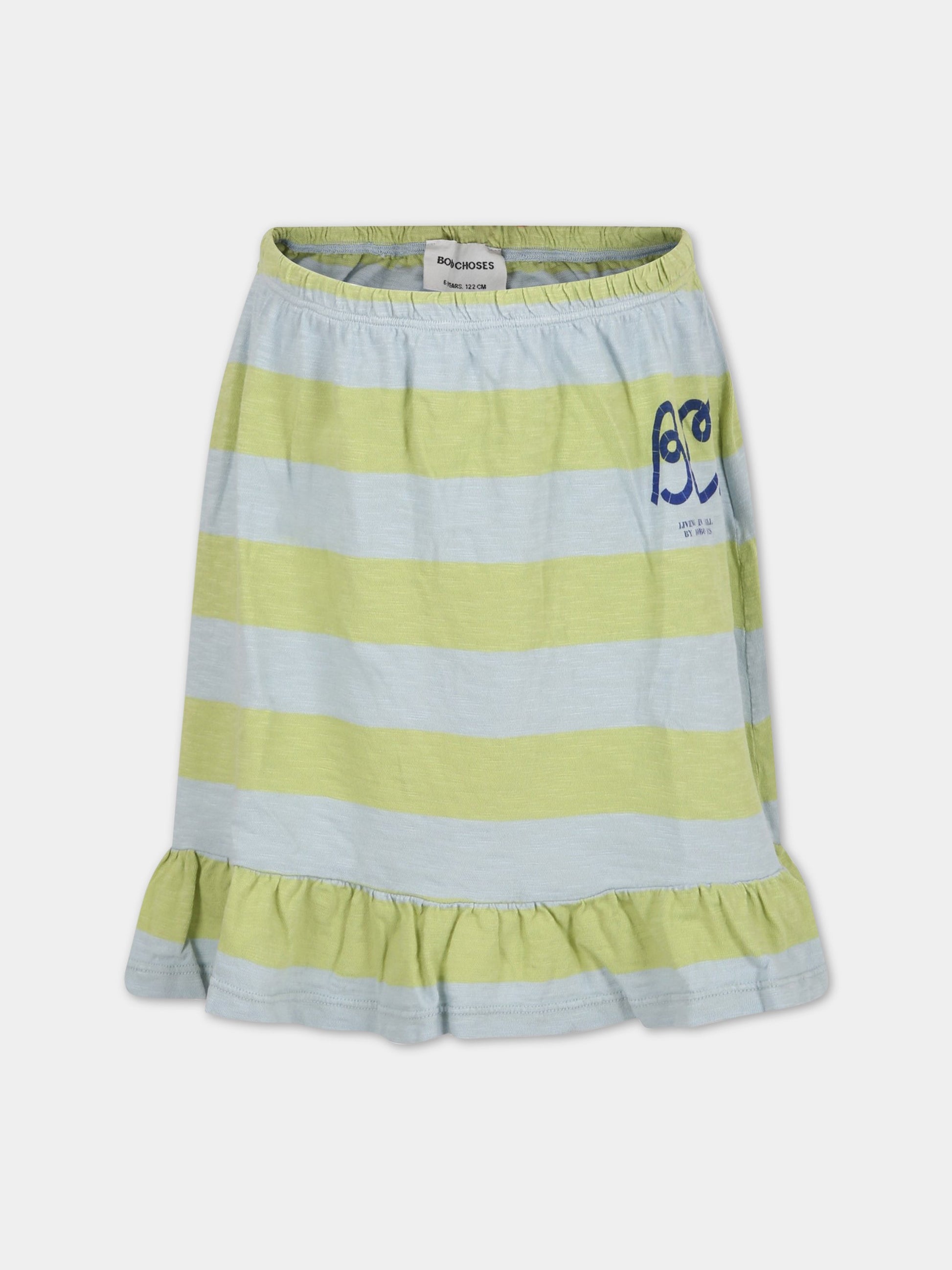 Gonna multicolor per bambina con logo,Bobo Choses,123AC109