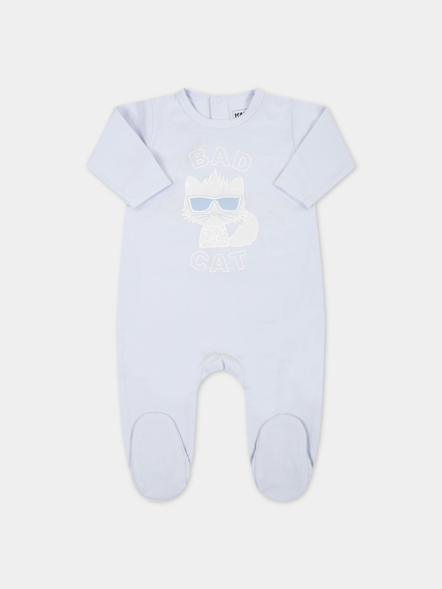 Tutina celeste per neonato con Choupette,Karl Lagerfeld Kids,Z97044 771