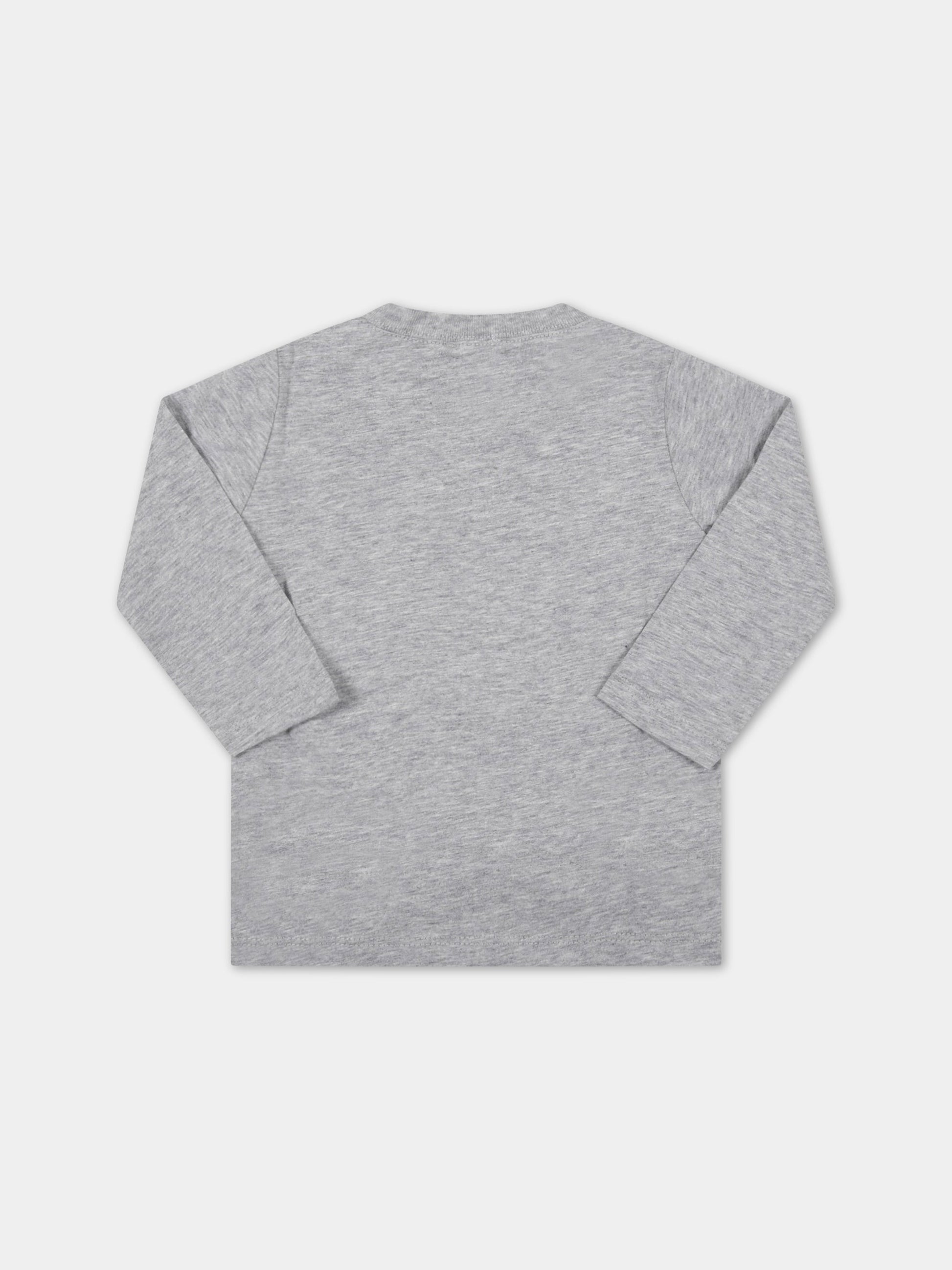 T-shirt grigia per neonato con stampa,Paul Smith Junior,P05069 A53