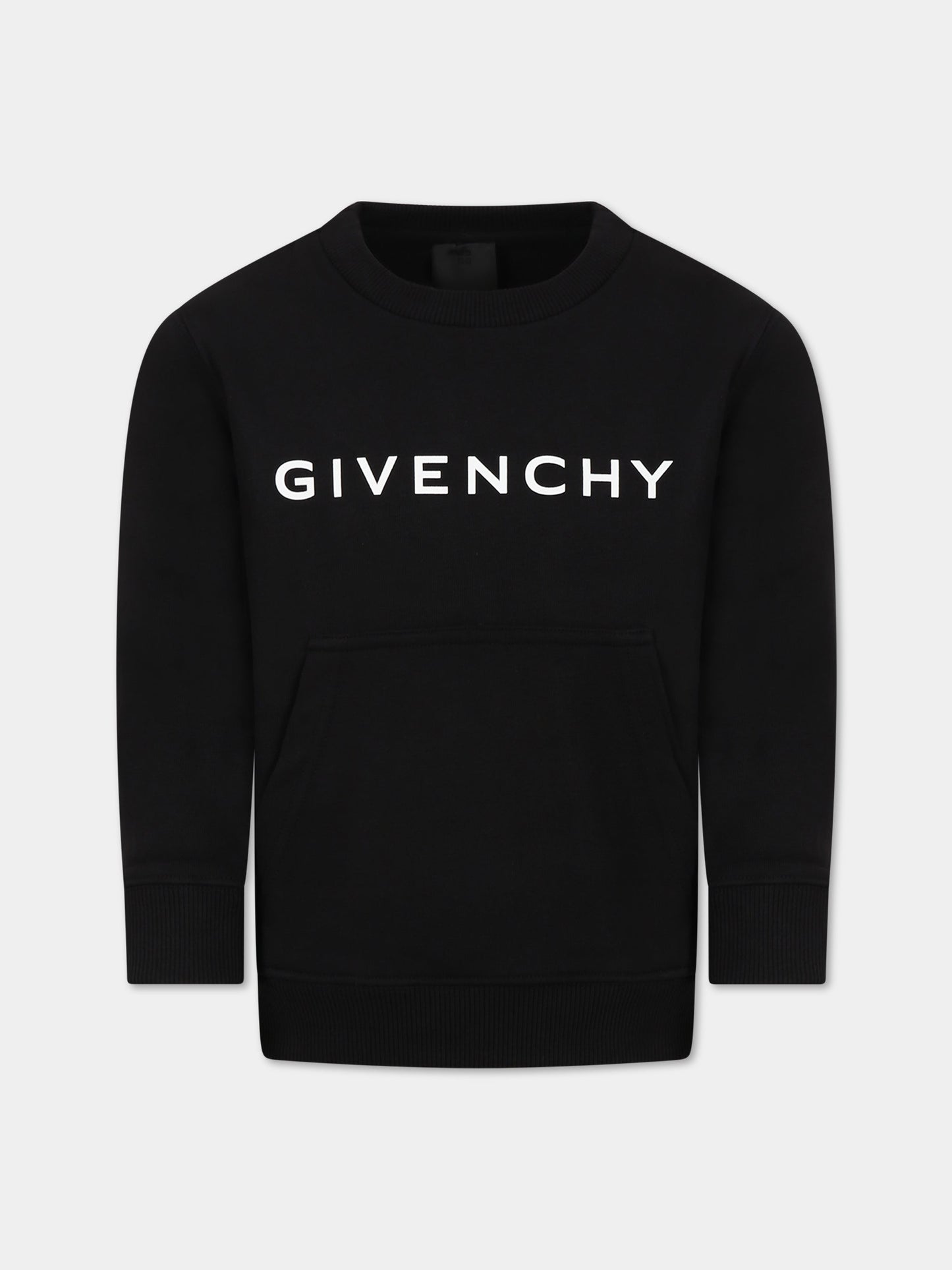 Felpa nera per bambini con stampa la carica dei 101 e logo,Givenchy Kids,H25444 09B