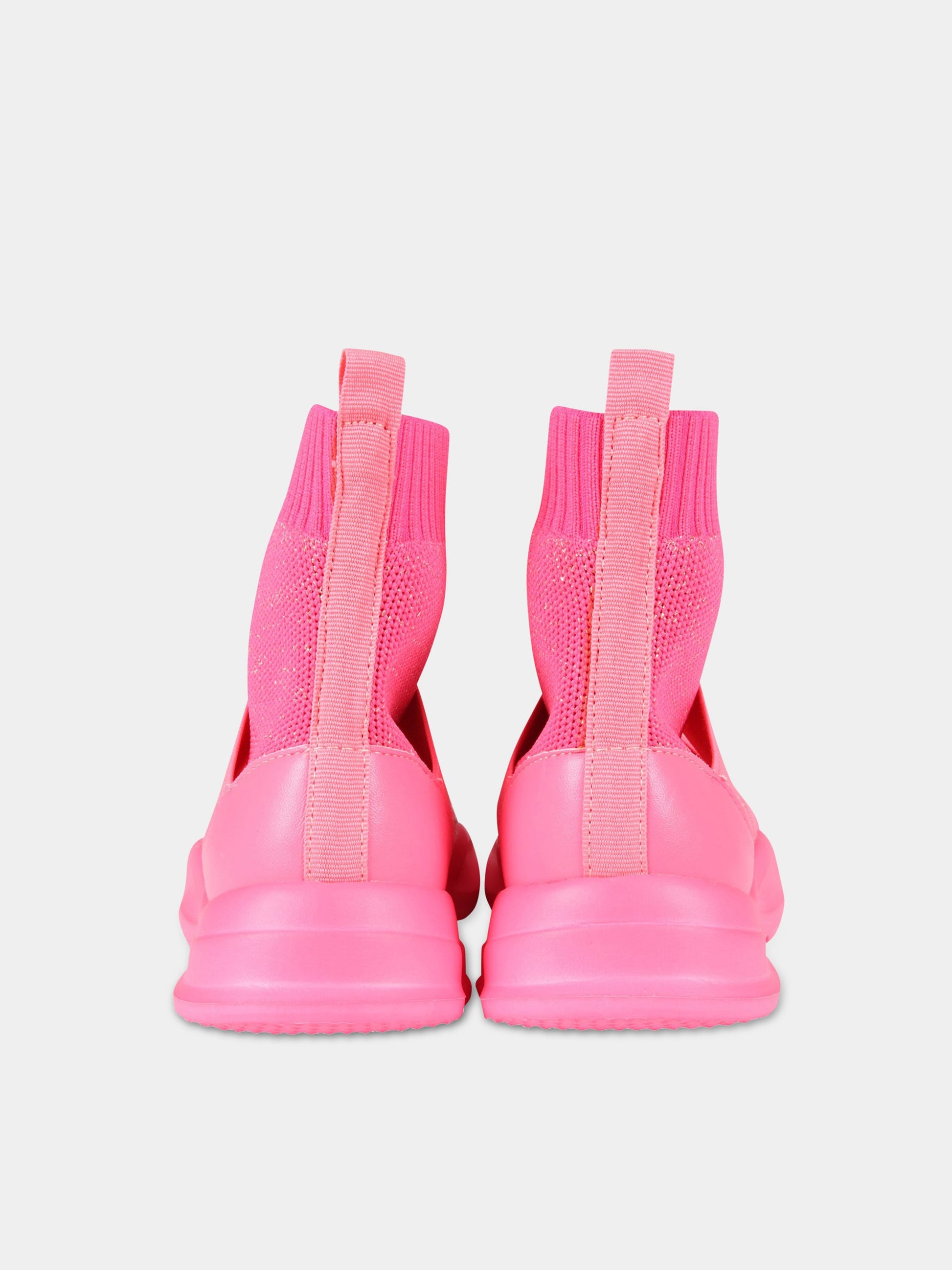 Sneakers fucsia per bambina con logo,Billieblush,U19275 499