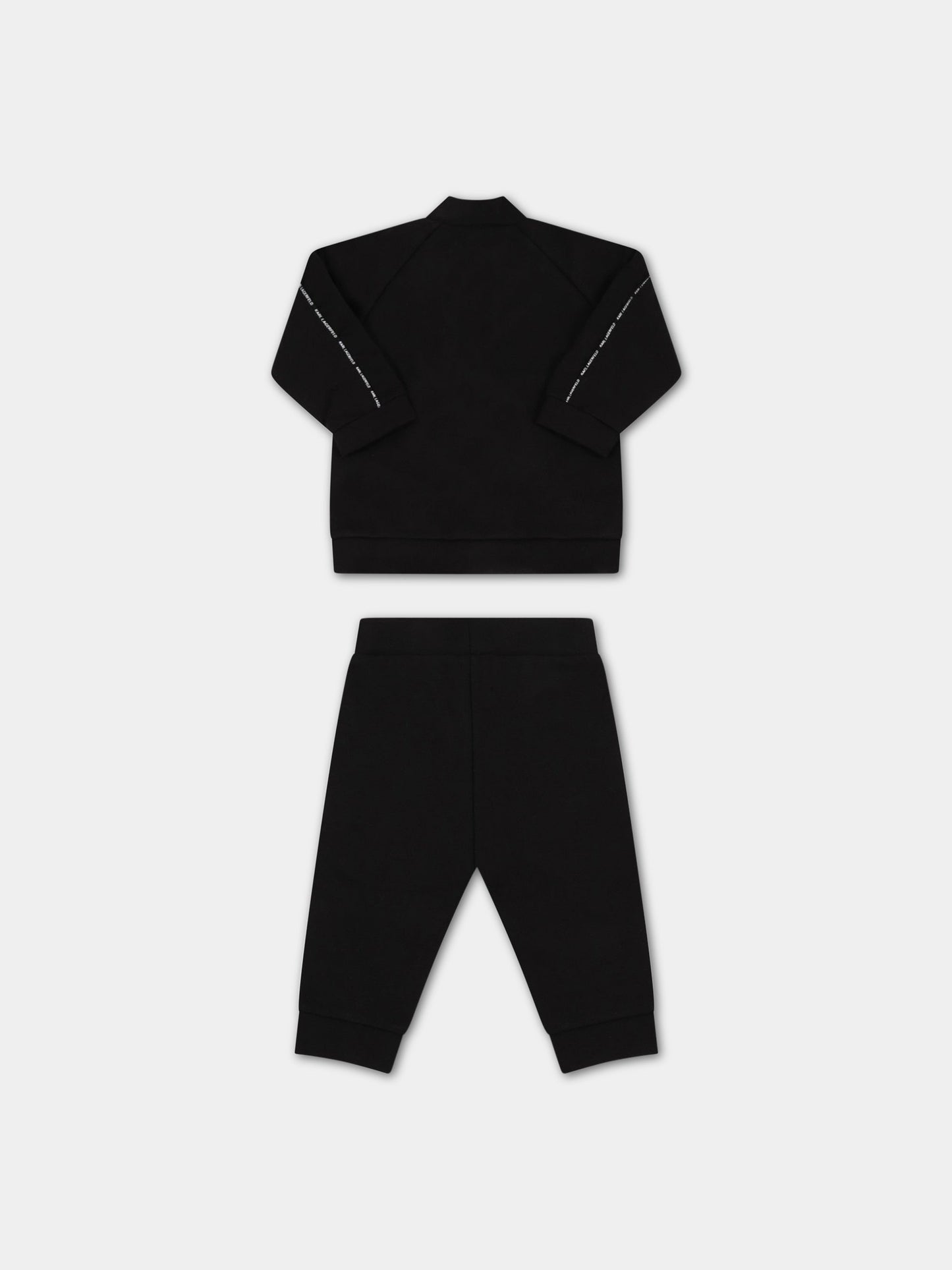 Tuta nera per neonato,Karl Lagerfeld Kids,Z98089 M41