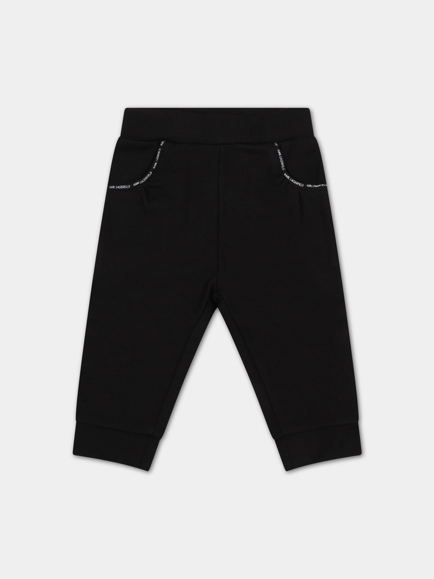 Tuta nera per neonato,Karl Lagerfeld Kids,Z98089 M41