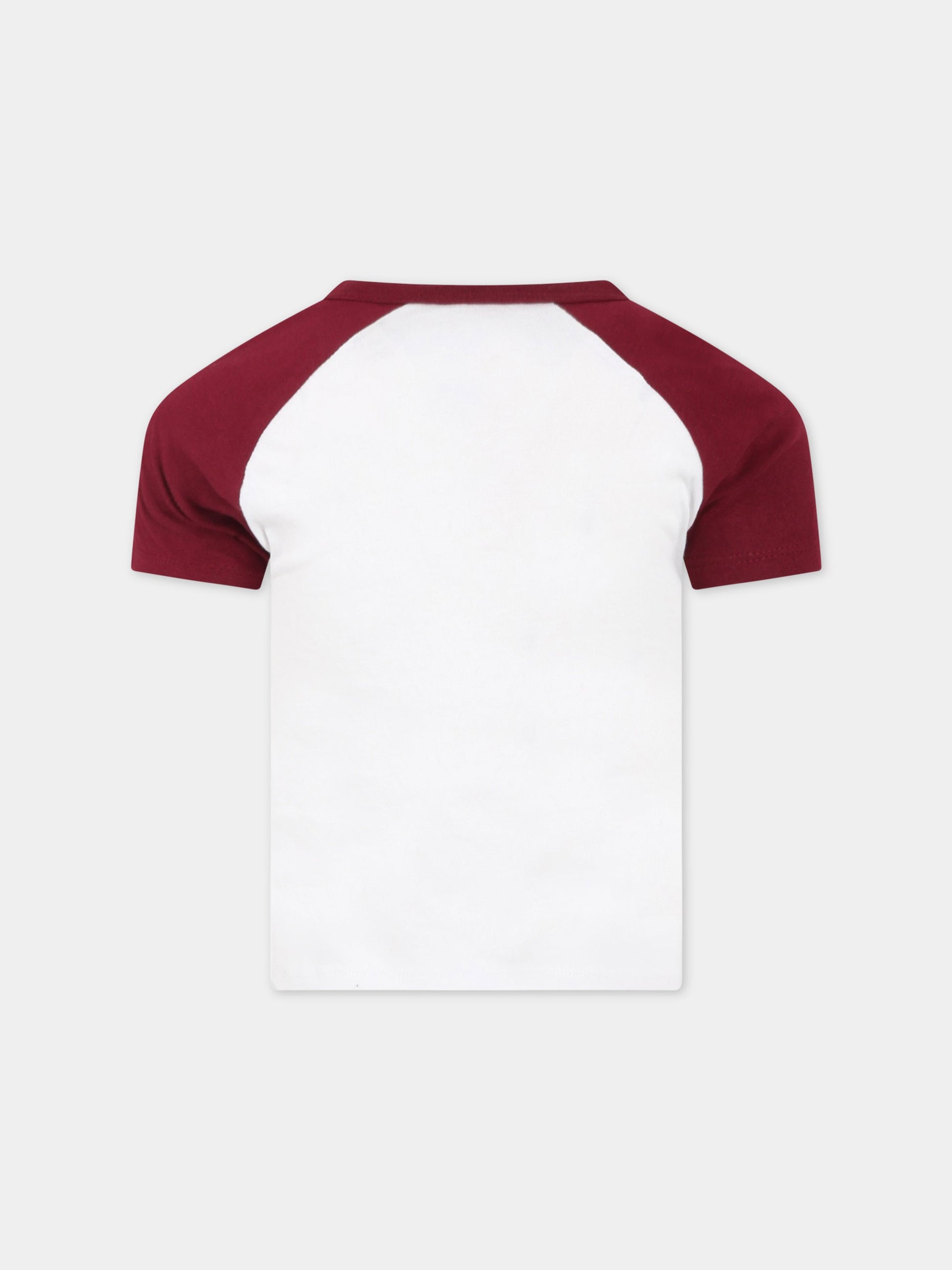 T-shirt bianca per bambina con logo,Zadig & Voltaire Kids,X15301 N59