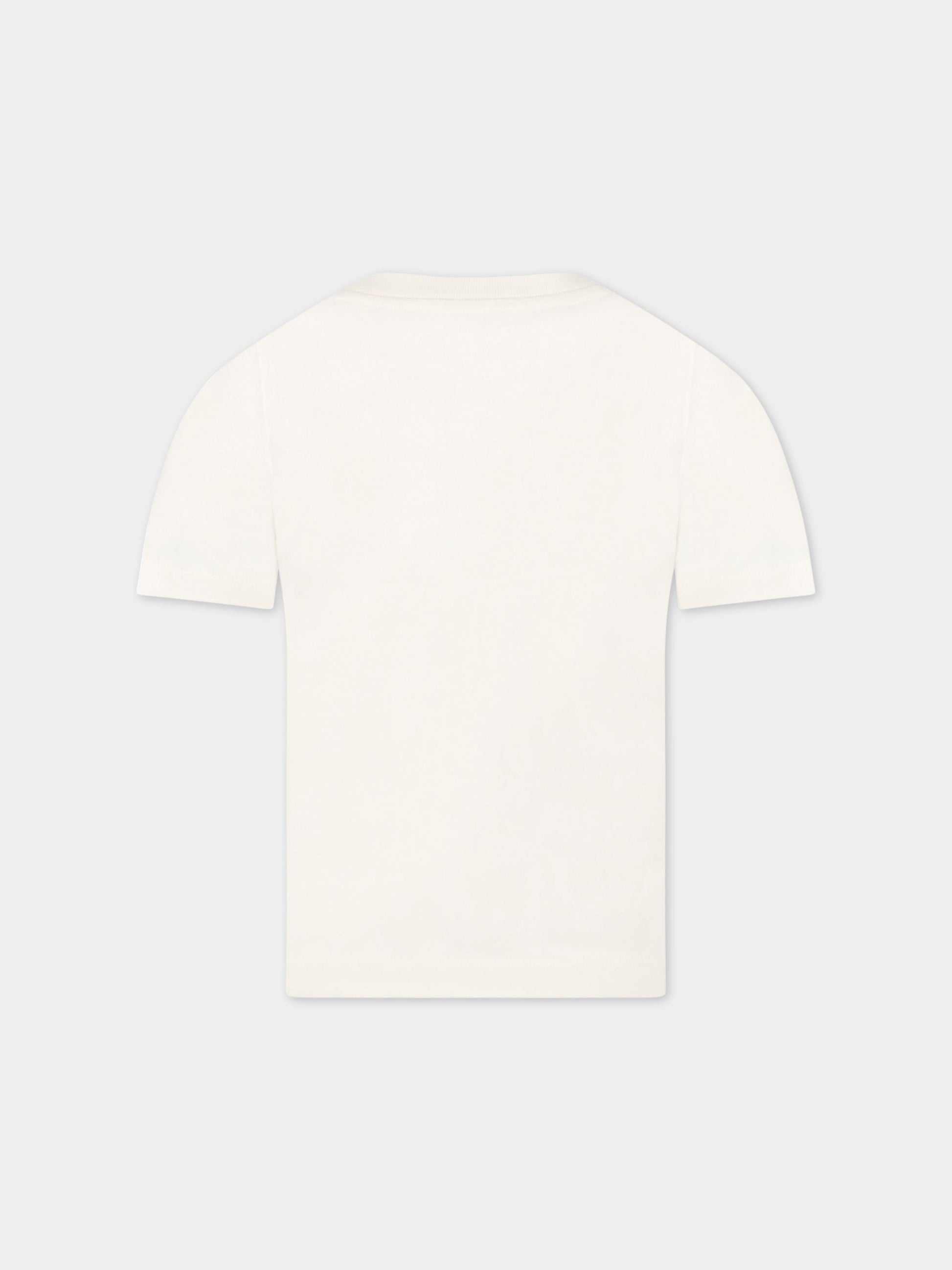 T-shirt avorio per bambino con stampa,Zadig & Voltaire Kids,X25292 140