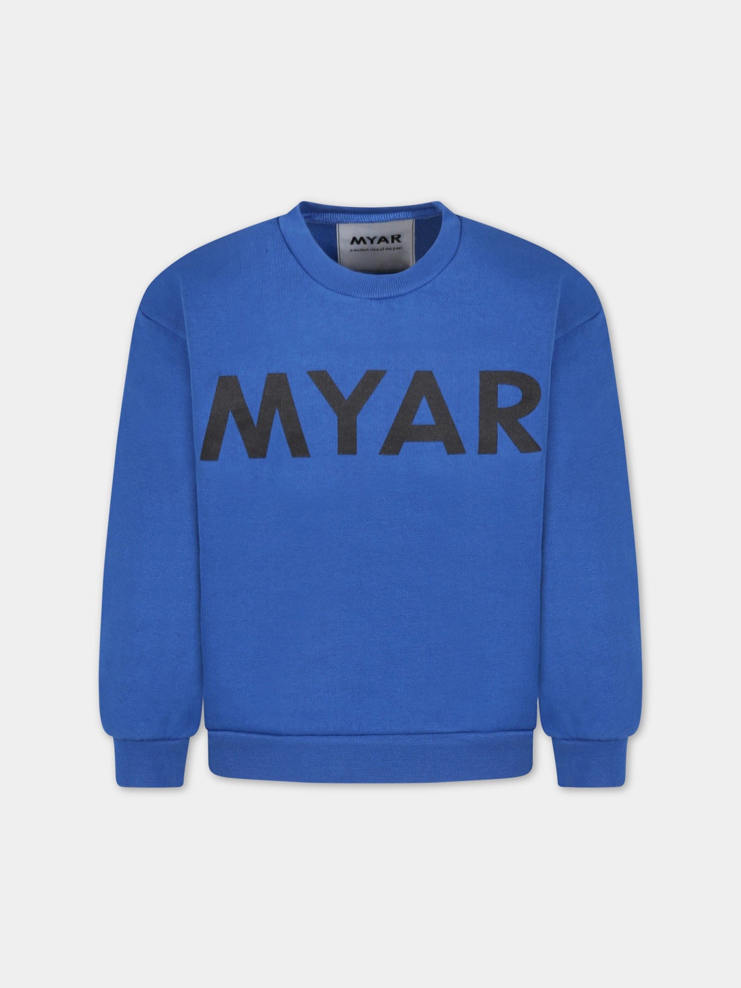 Felpa blu per bambino con logo,Myar,MY0026 MY028 MY808