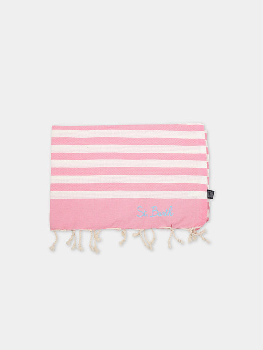Telo-mare multicolor per bambina con logo,Mc2 Saint Barth,FOUTAS N LIG 21