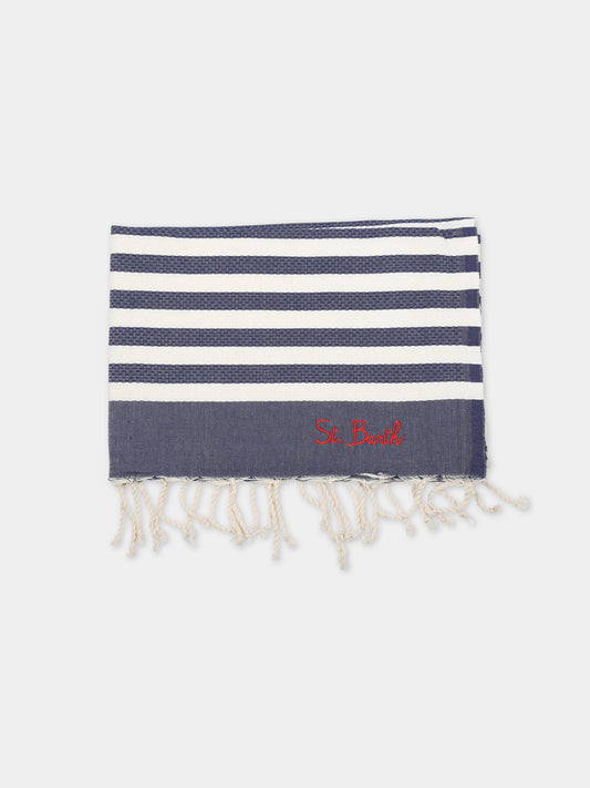 Telo-mare multicolor per bambini con logo rosso,Mc2 Saint Barth,FOUTAS N LIG 61