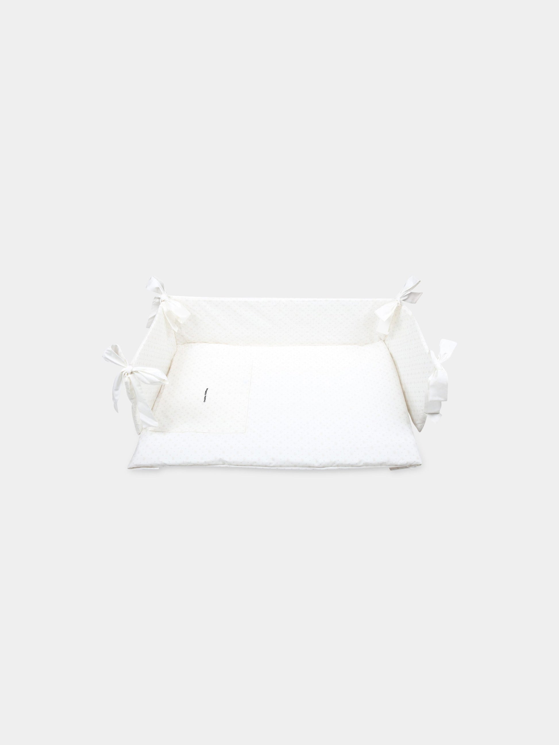 Set paracolpi avorio per neonata con occhiolini,Chiara Ferragni Homewear,CF117B