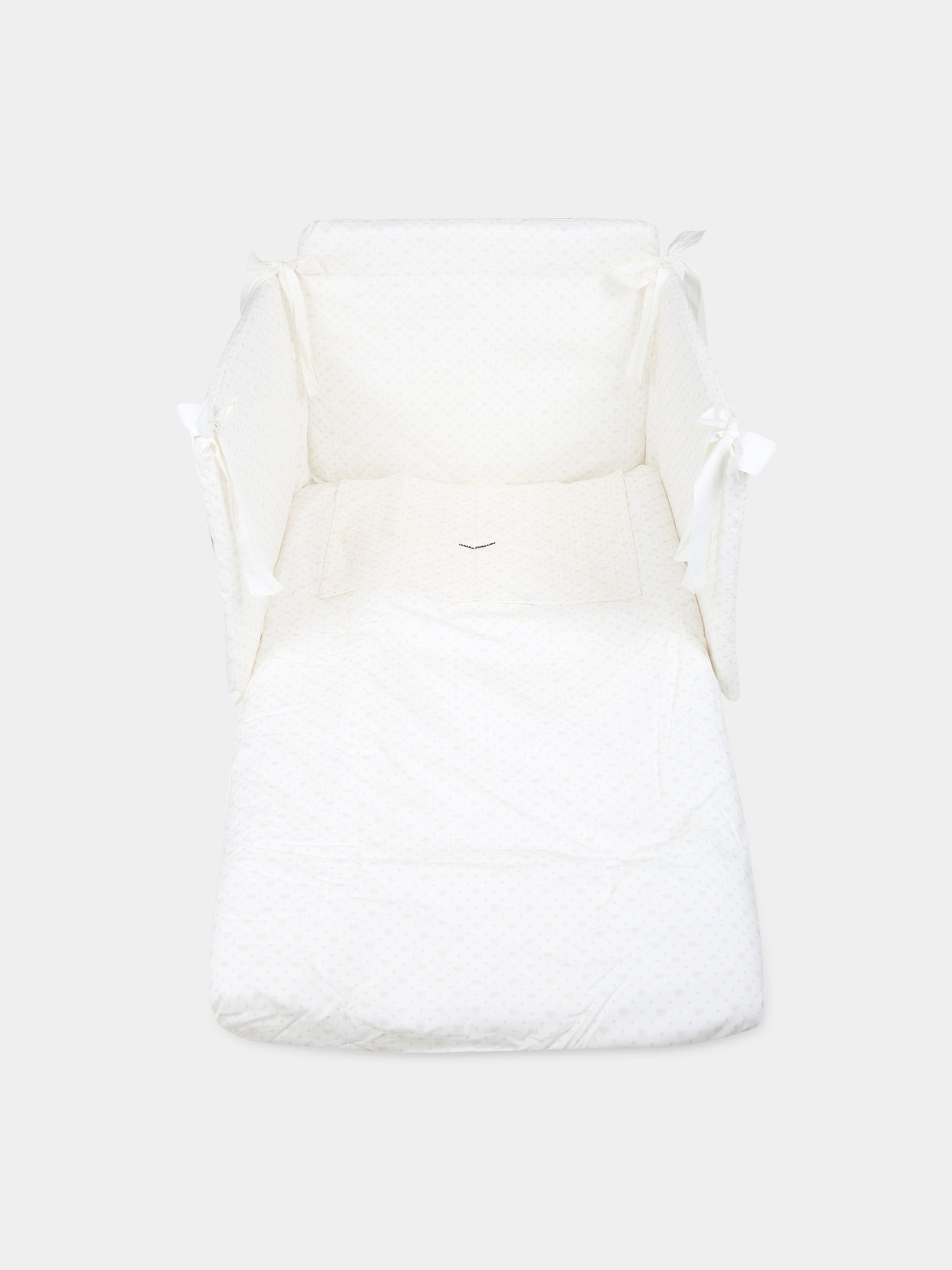 Set paracolpi avorio per neonati con occhiolino,Chiara Ferragni Homewear,CF017B