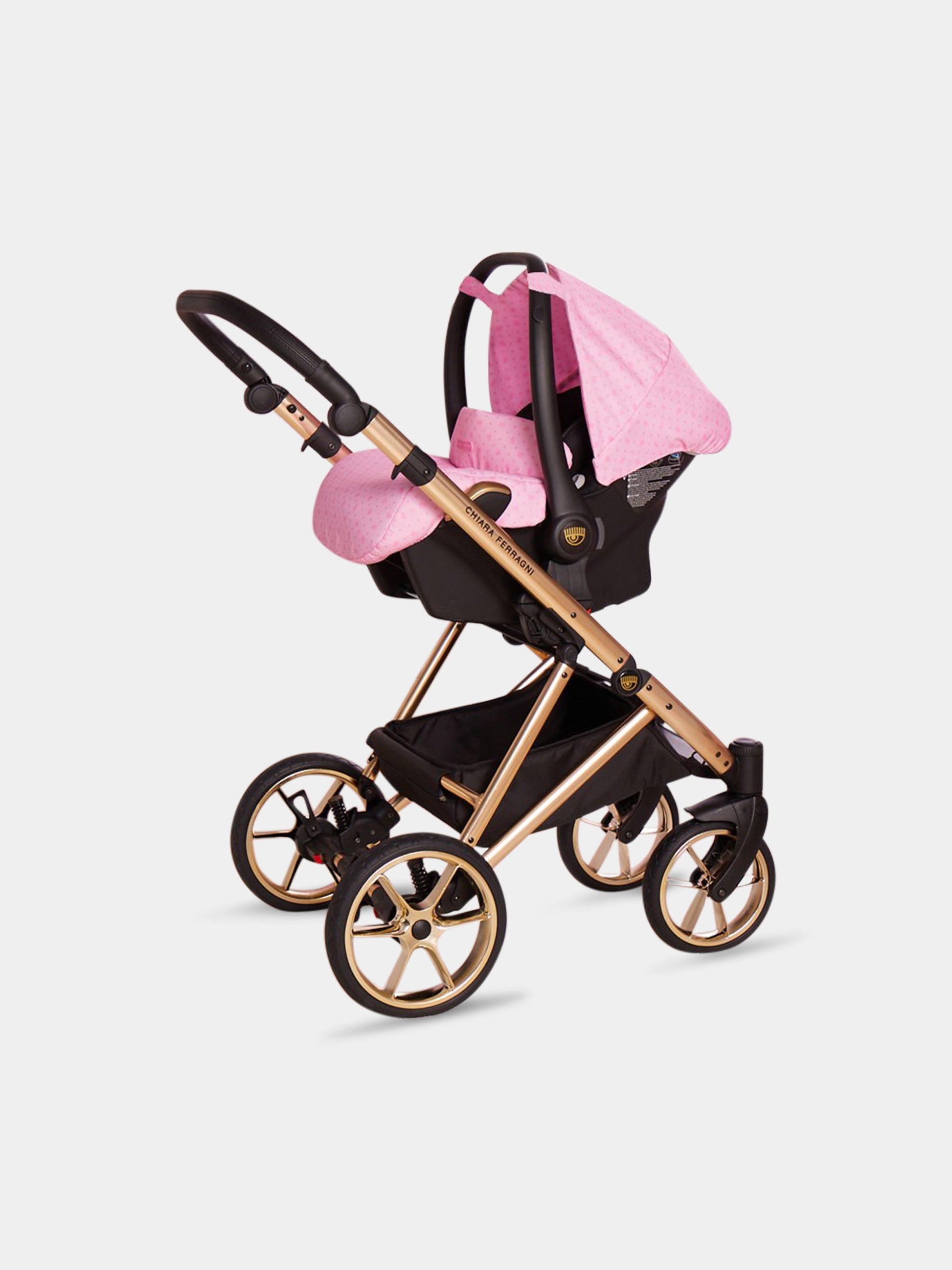 Trio dorato e rosa per neonata con occhiolino,Chiara Ferragni Collection,CFTRIOOROR