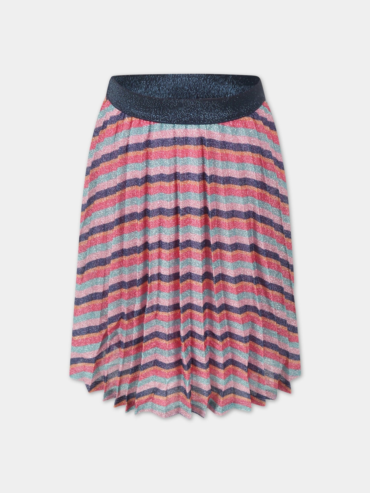 Gonna multicolor per bambina con dettagli in lurex,Billieblush,U13291 Z41