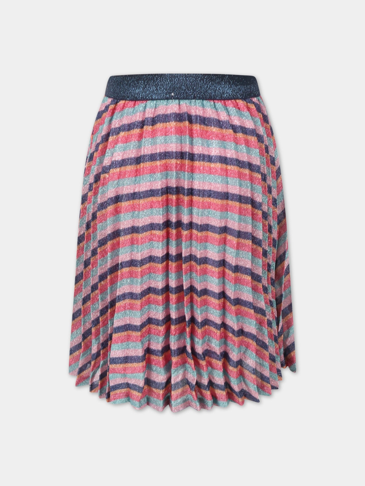 Gonna multicolor per bambina con dettagli in lurex,Billieblush,U13291 Z41