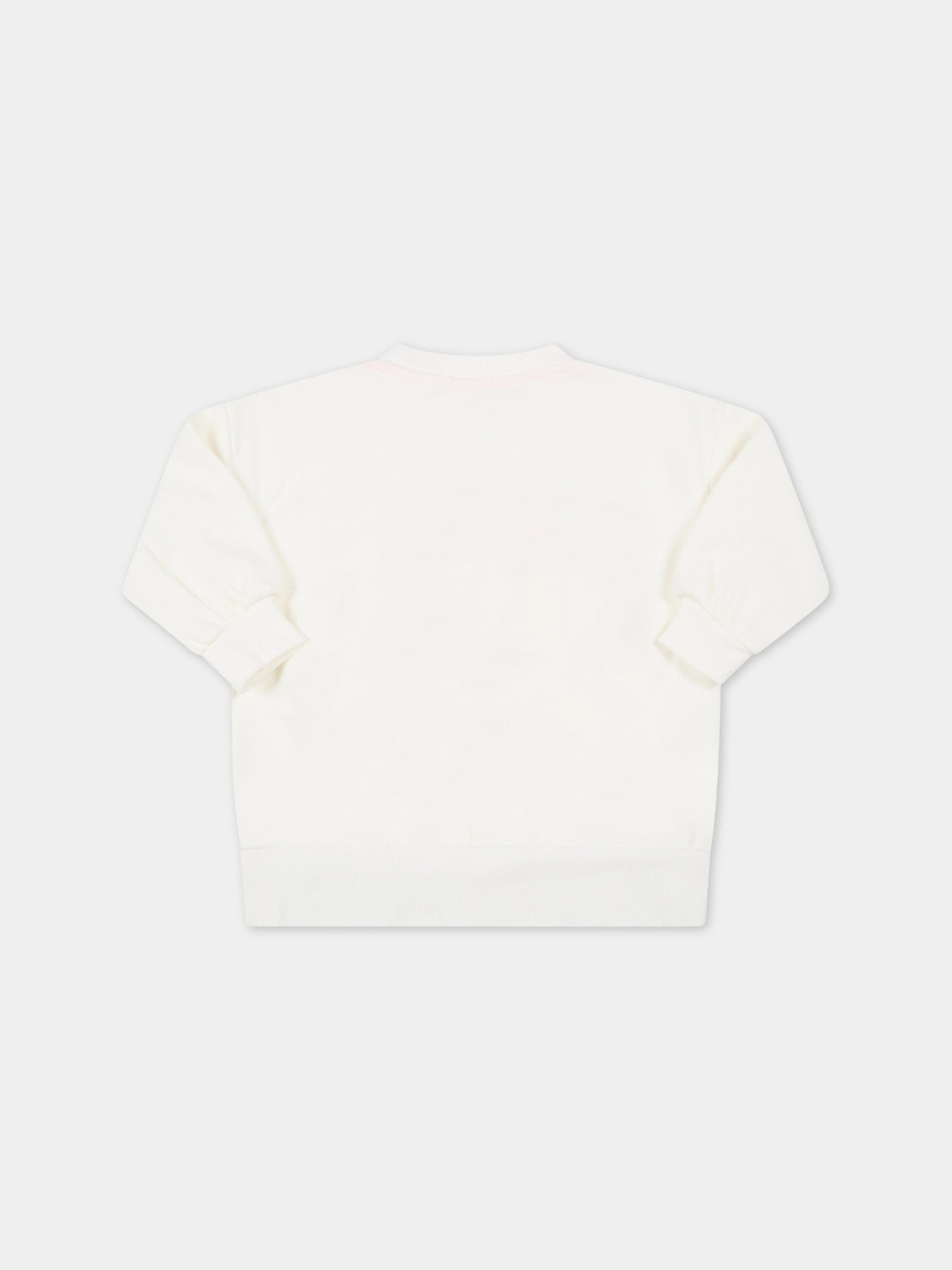 Felpa avorio per bambina,Billieblush,U15A27 121