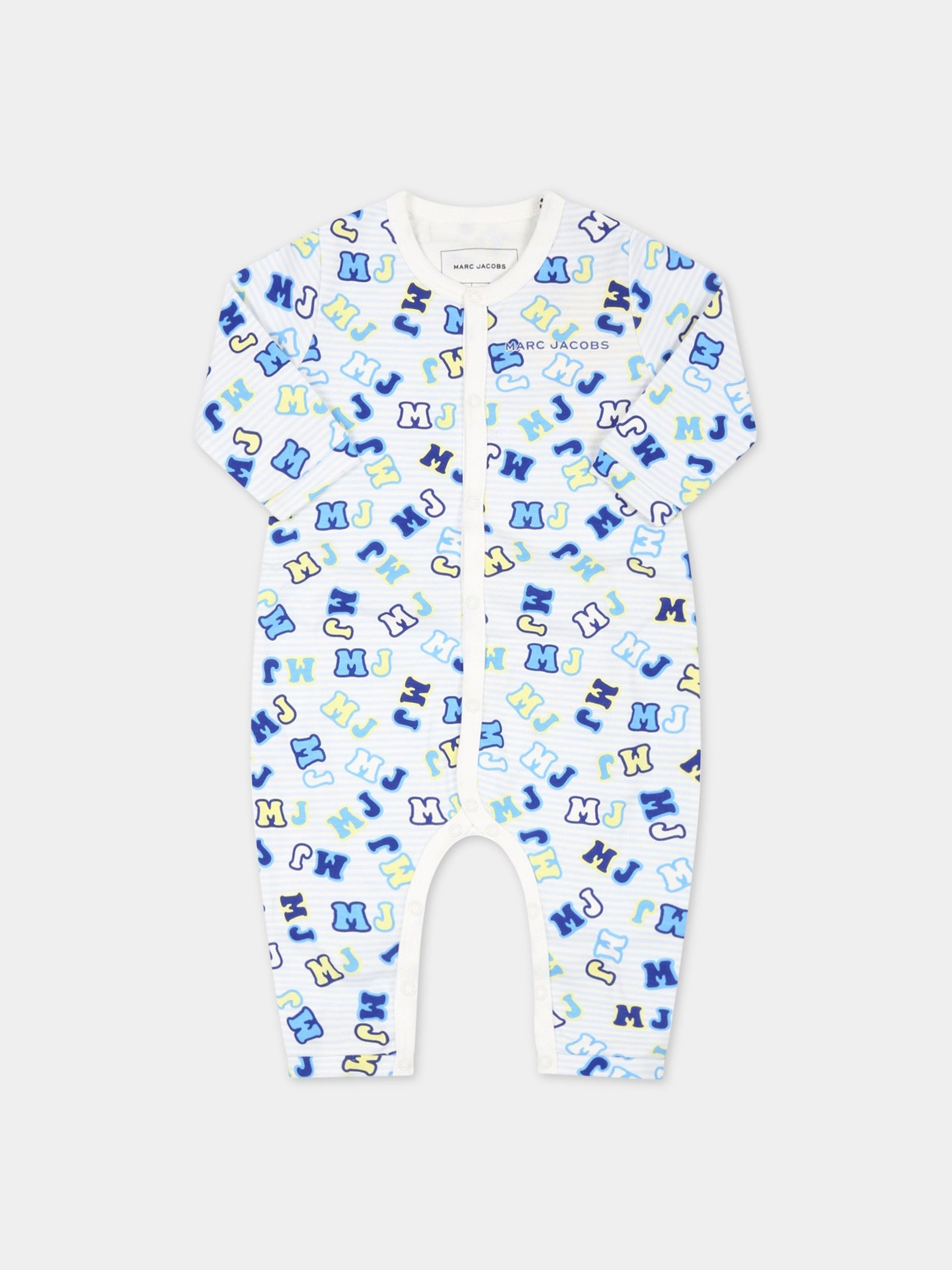 Tutina multicolor per neonato con loghi,Little Marc Jacobs,W97096 117