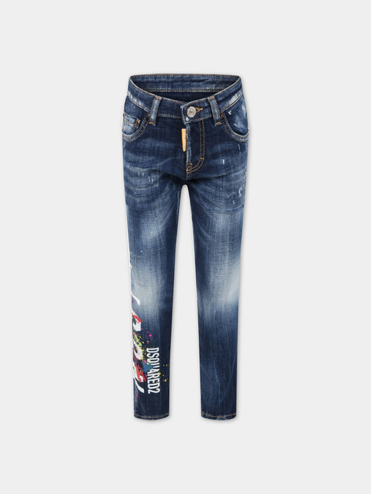 Jeans blu per bambino,Dsquared2,DQ0236 D0A1G DQ01