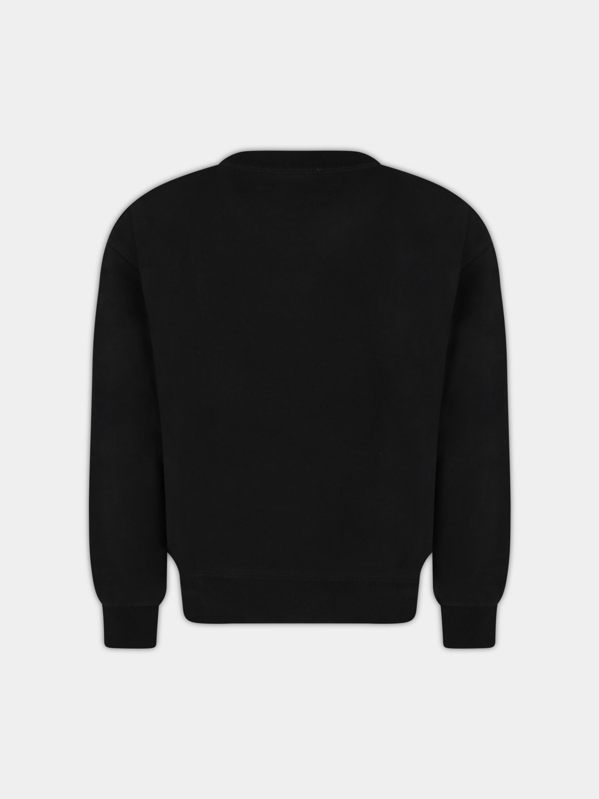 Felpa nera per bambino con logo,Dsquared2,DQ1240 D002Y DQ900