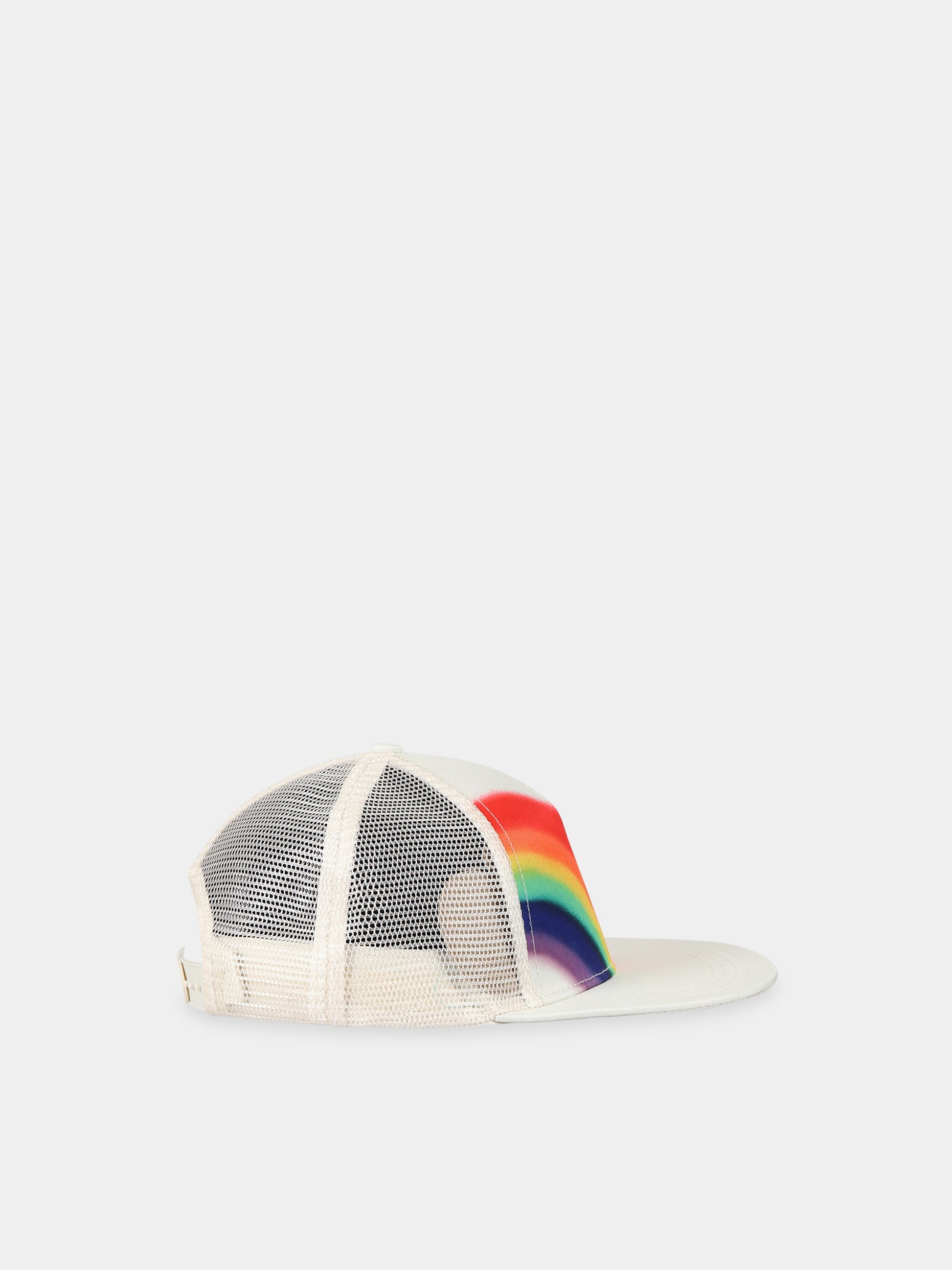 Cappello bianco per bambini con arcobaleno e logo,Molo,7W23Y301 3268