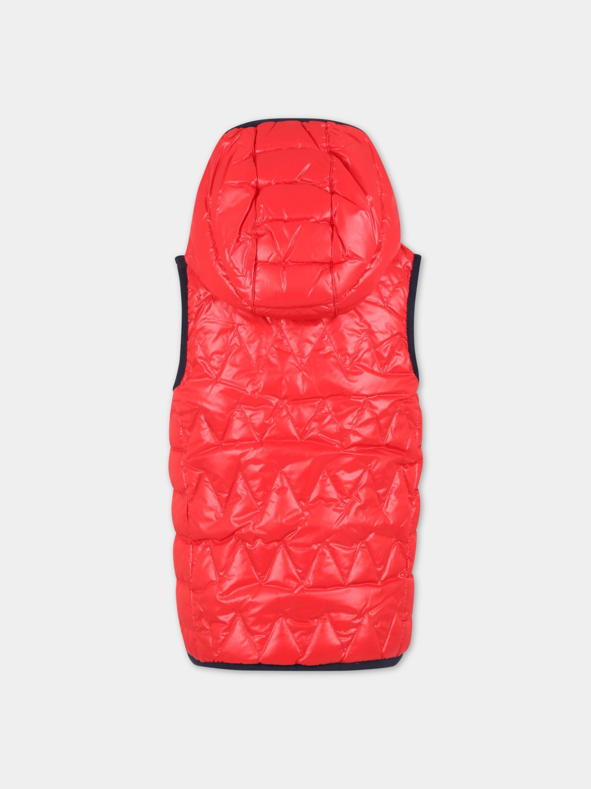 Gilet multicolor per bambino con patch logato,Hugo Boss,J26456 97E