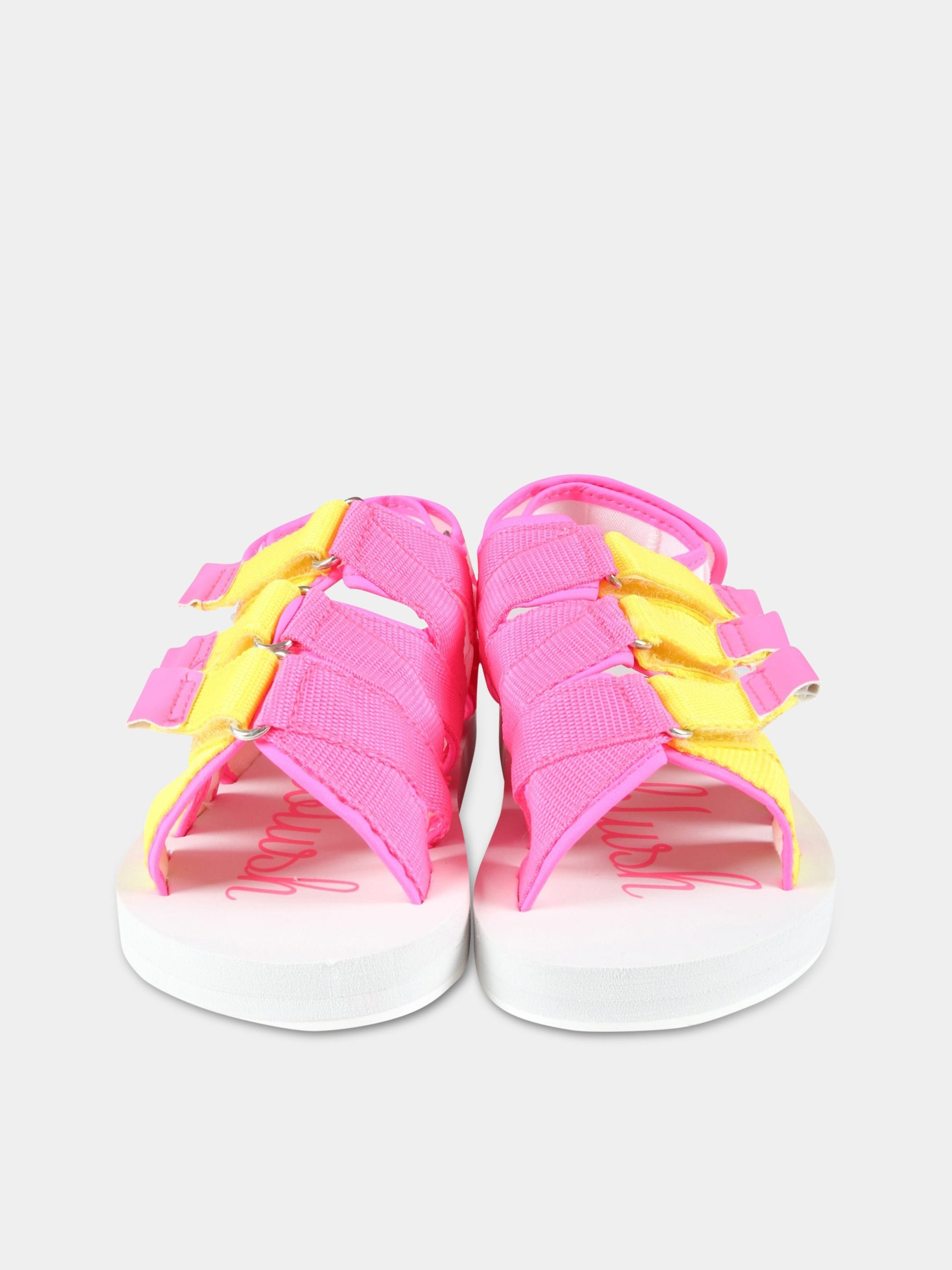 Sandali multicolor per bambina con logo,Billieblush,U19293 47T