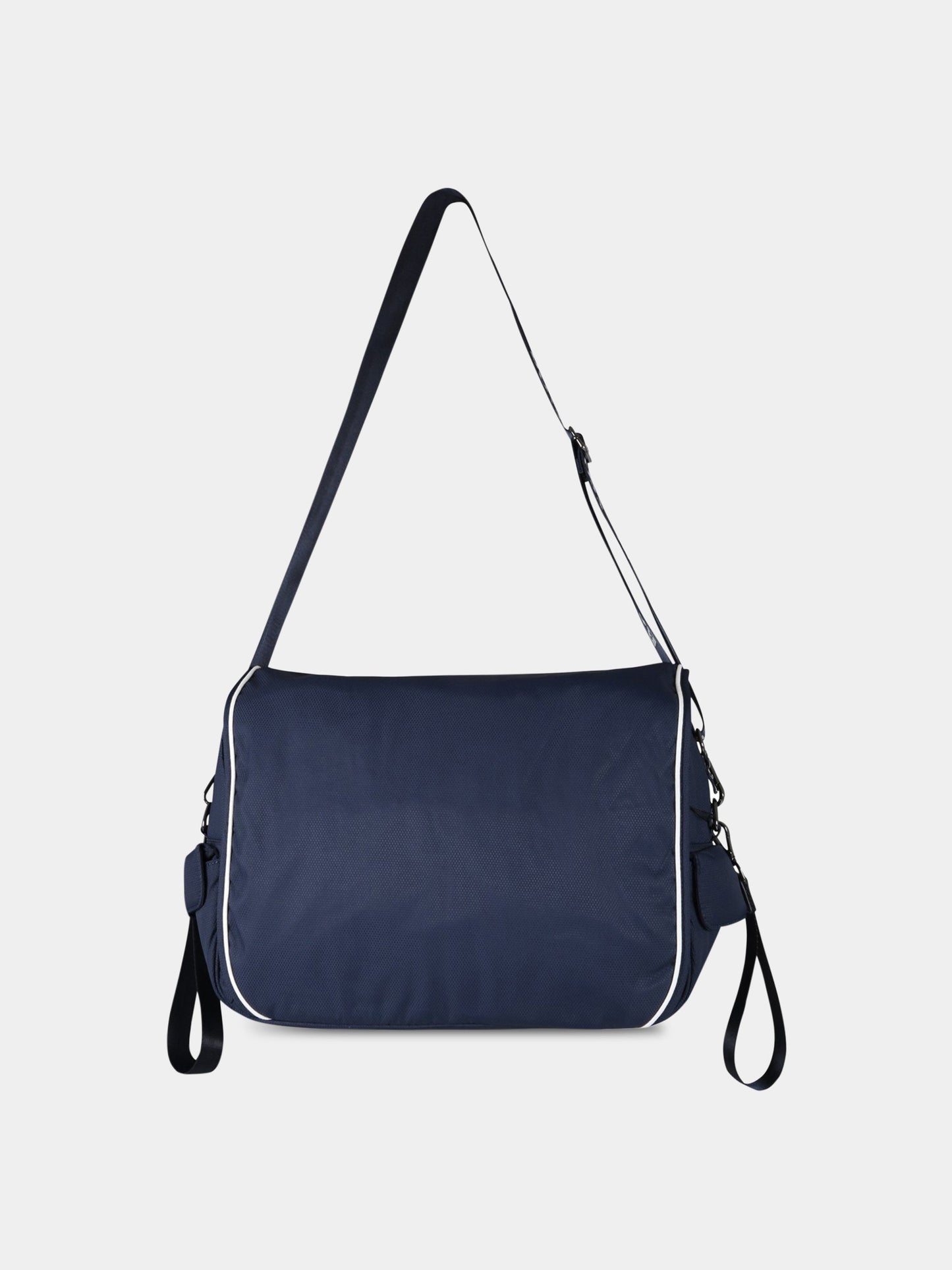 Borsa-mamma blu per neonato con patch logato,Hugo Boss,J90253 849
