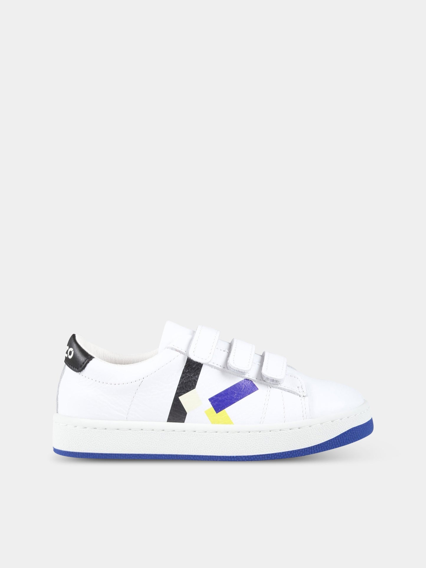 Sneakers bianche per bambino con logo,Kenzo Kids,K29079 10B