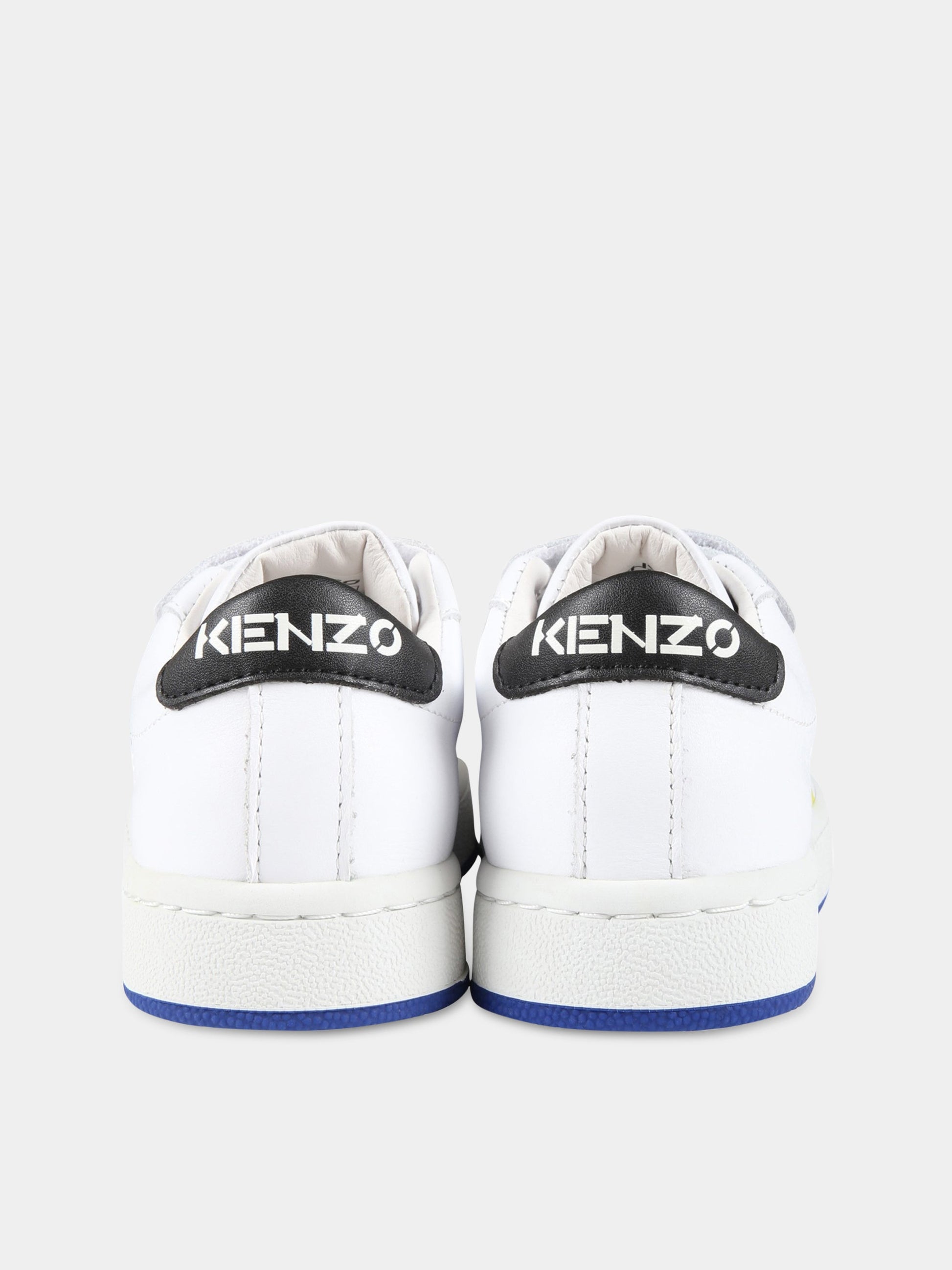 Sneakers bianche per bambino con logo,Kenzo Kids,K29079 10B
