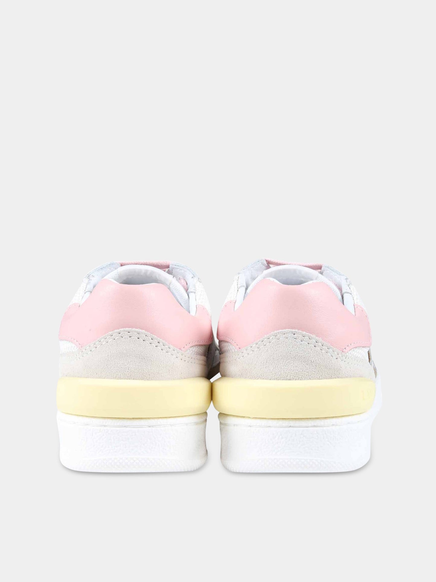 Sneakers bianche per bambina con logo,Lanvin Petite,N19032 N25