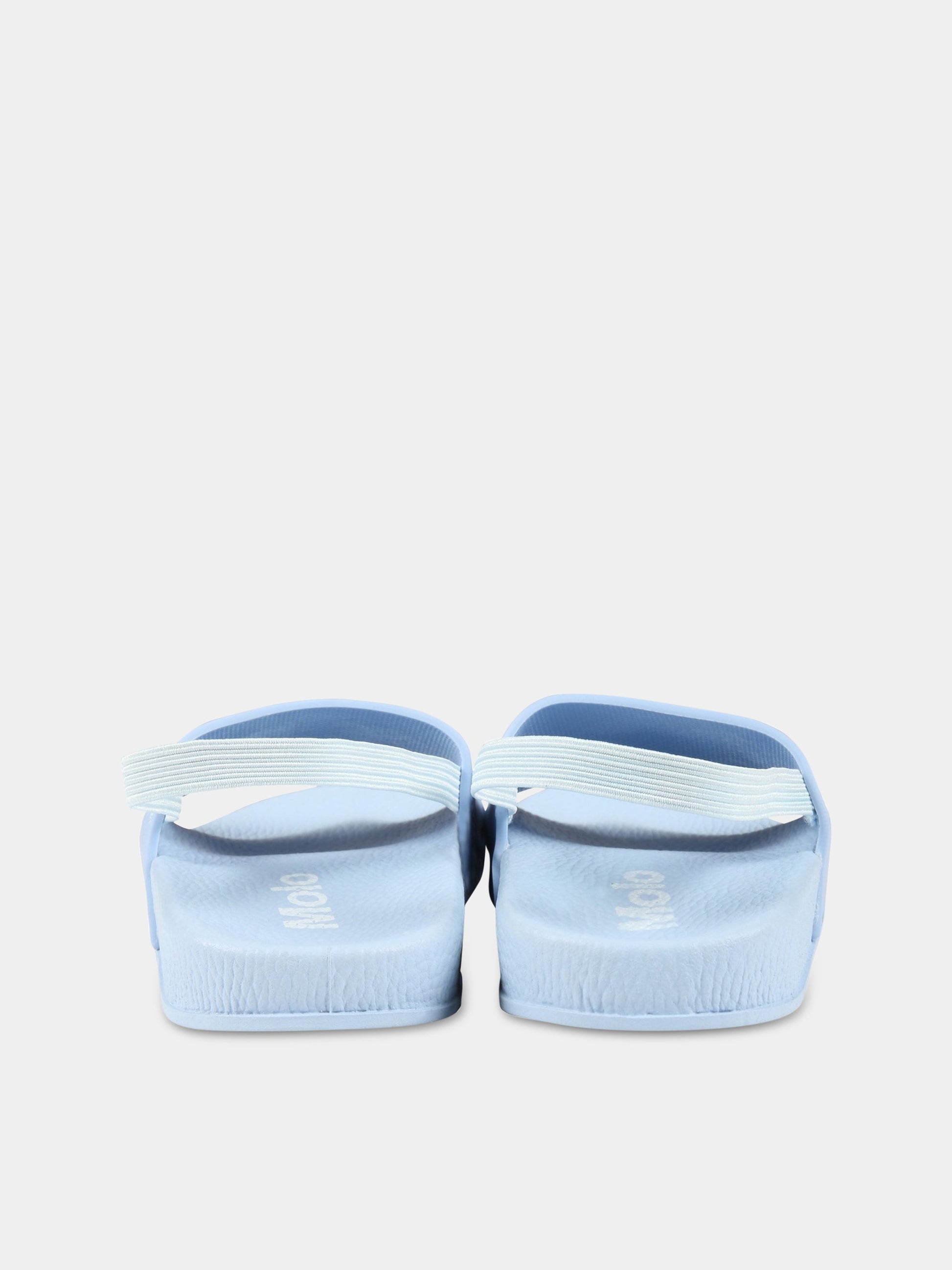 Sandali celesti per bambini con smile,Molo,7S23U202 8670-B