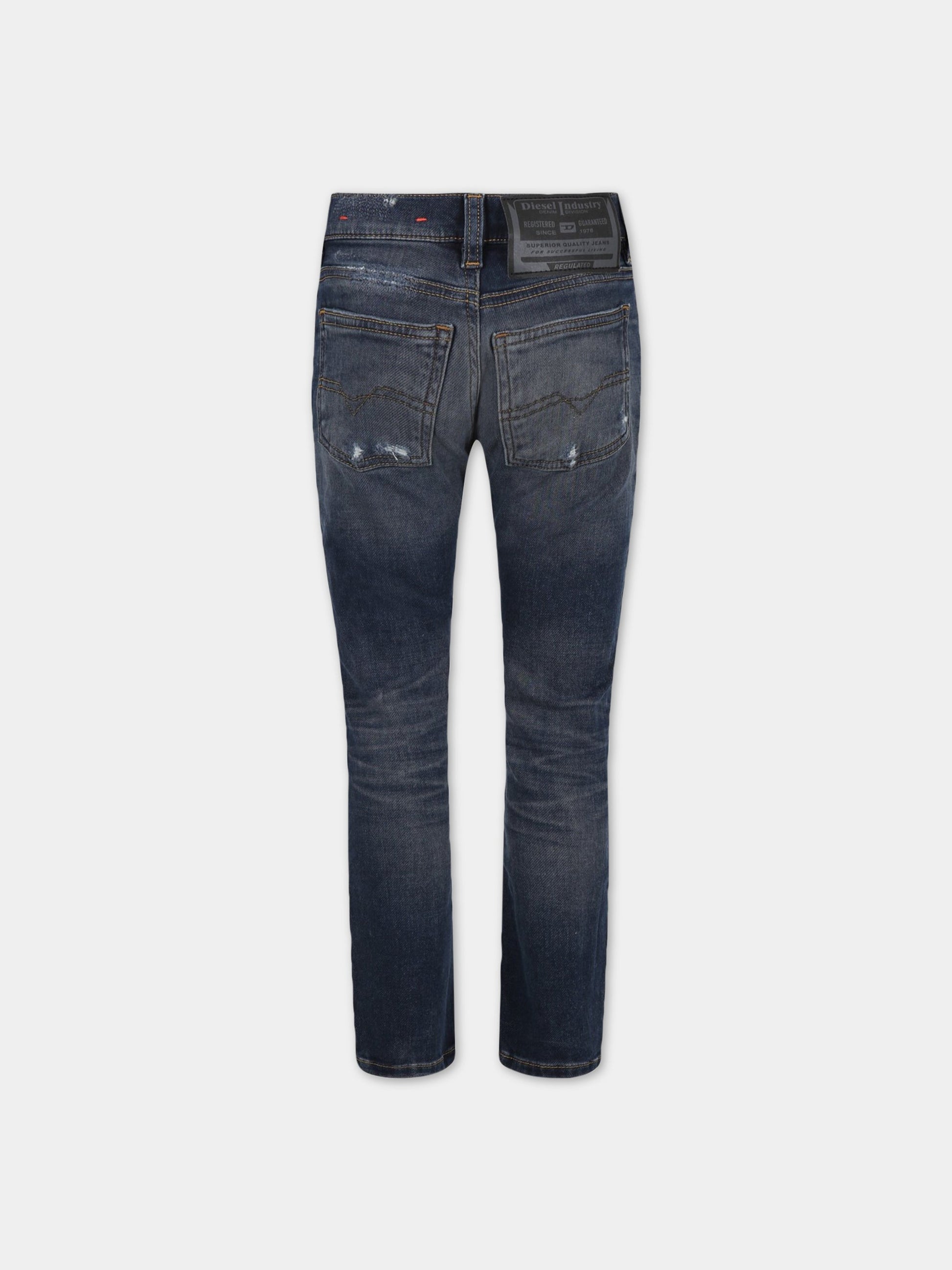Jeans blu per bambino con logo,Diesel,J00990 KXBC4 K01