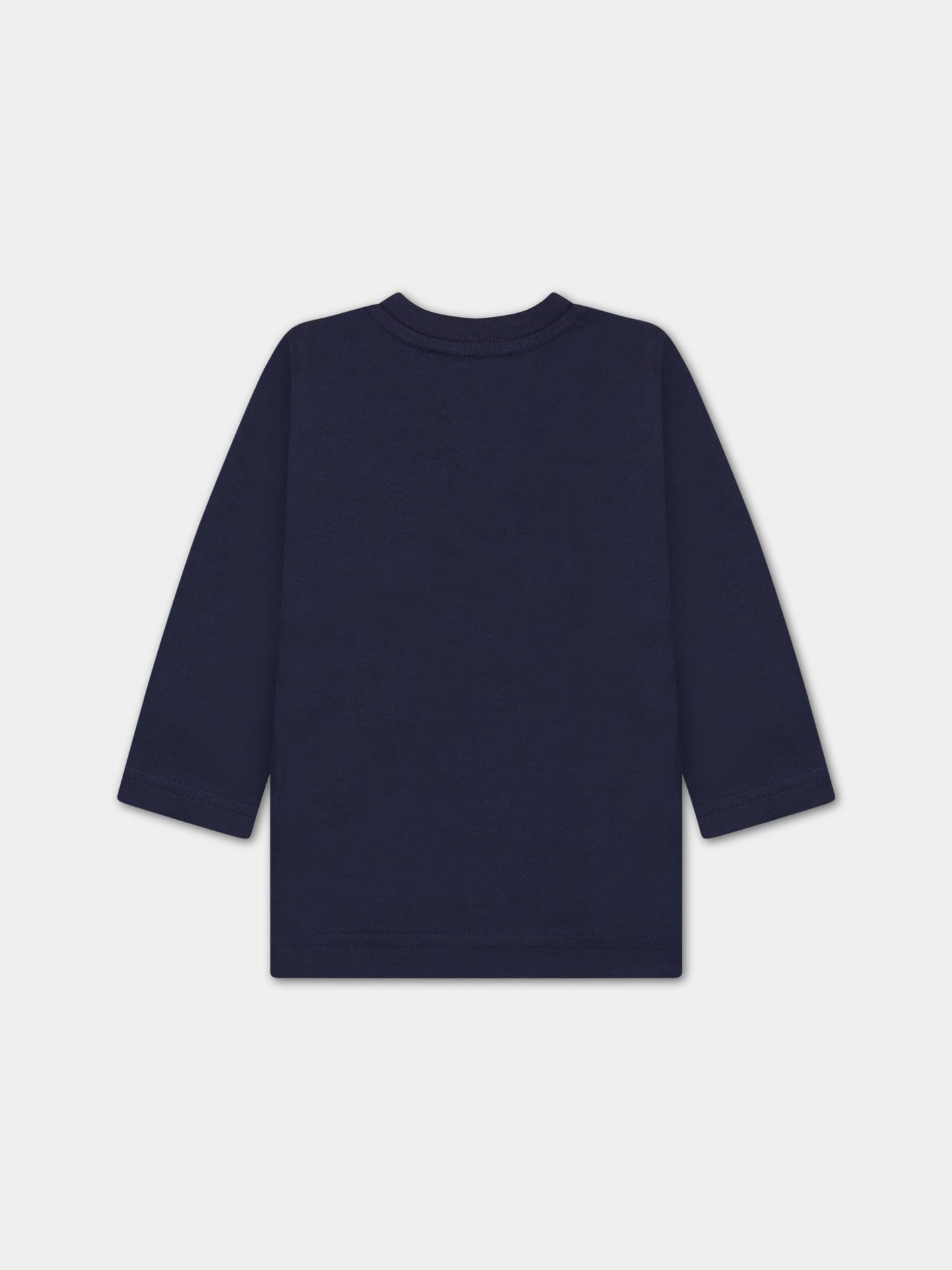 T-shirt blu per neonato con logo,Diesel,K00269 00YI9 K8ATA