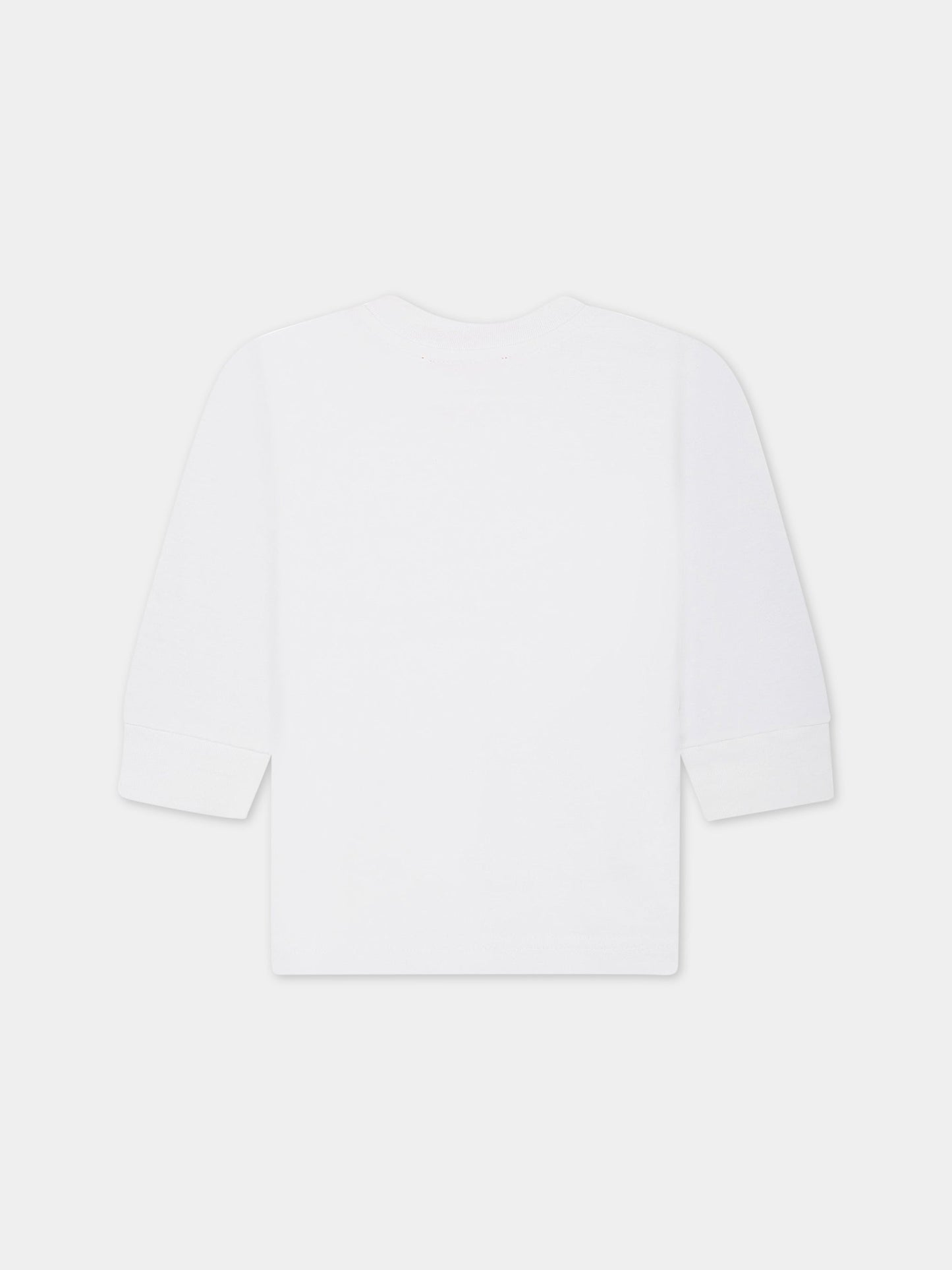 T-shirt bianca  per neonato con logo,Diesel,K00270 00YI9 K100