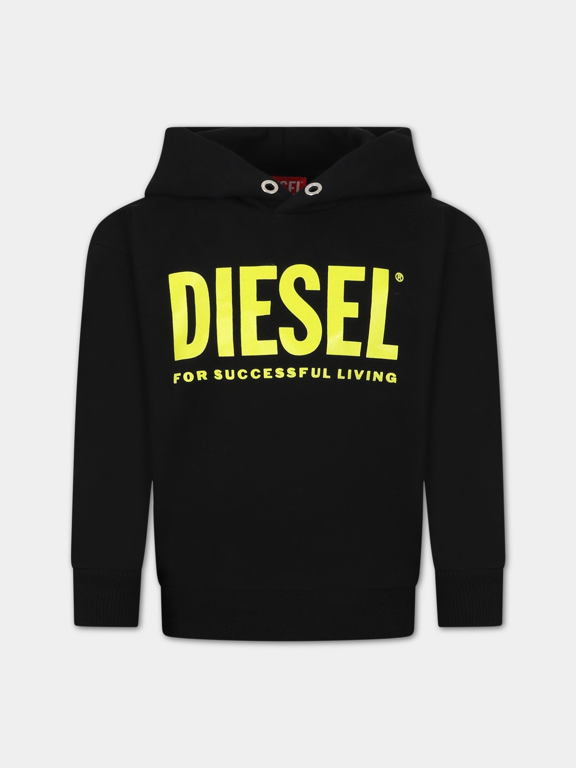 Felpa con cappuccio per bambino con logo,Diesel,J00094 0IAJH K90AA