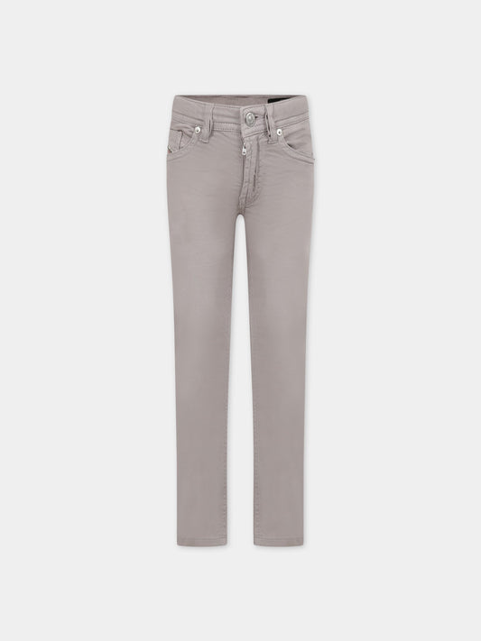 Jeans grigi per bambino con logo,Diesel,00J3RS KXB9Z K991