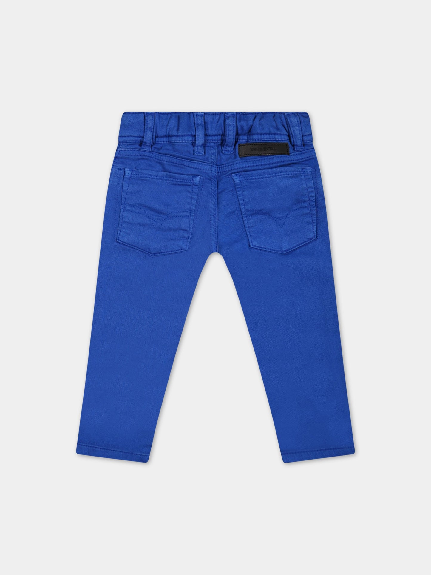 Pantaloni blu per neonato con logo,Diesel,K00220 KXB9Z K80D