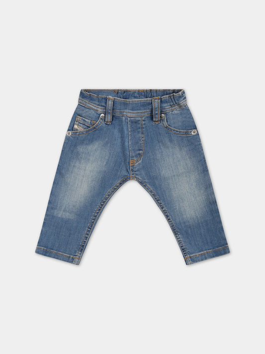 Jeans blu per neonato con logo,Diesel,K00222 KXBCJ K01