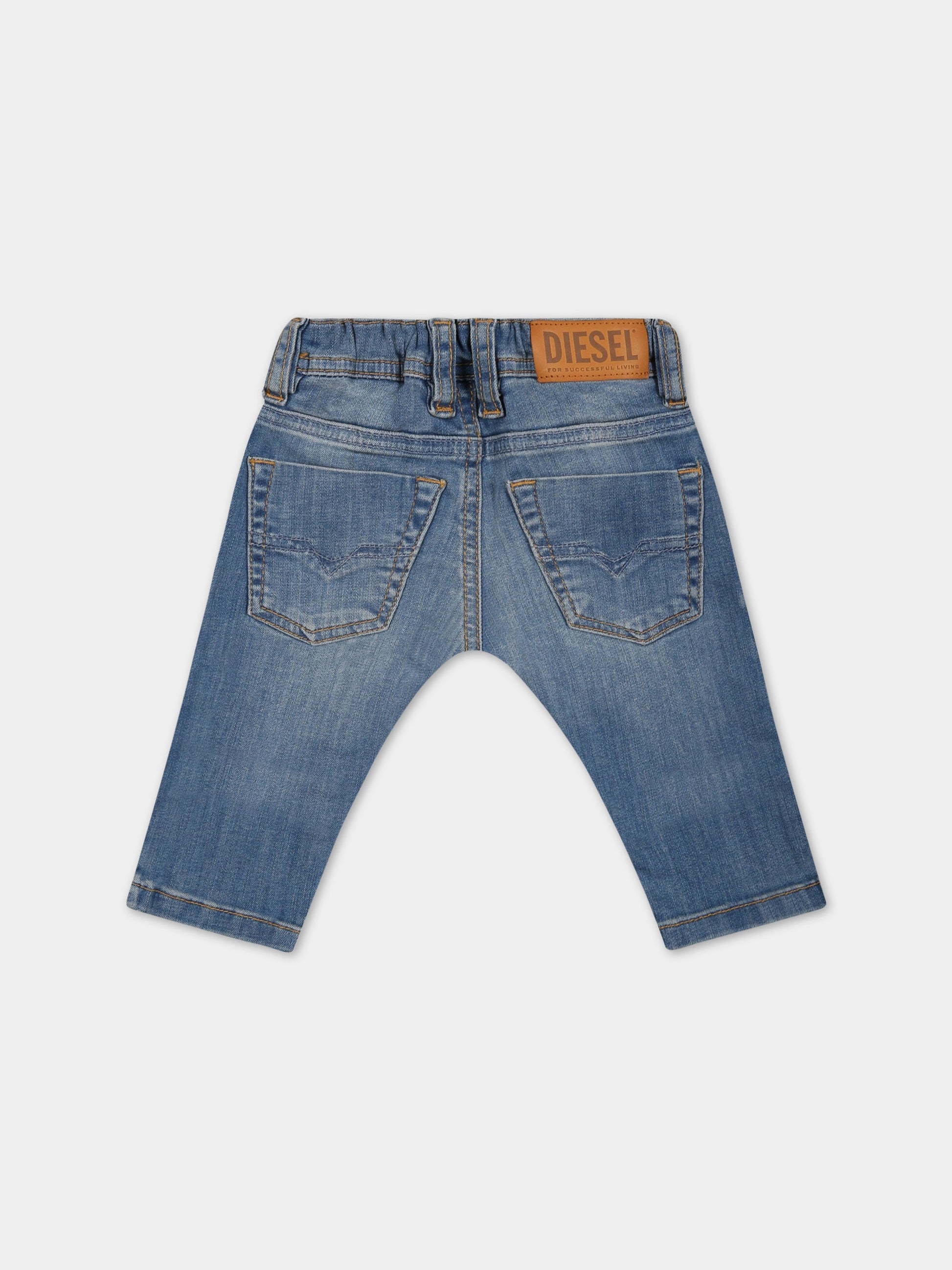 Jeans blu per neonato con logo,Diesel,K00222 KXBCJ K01