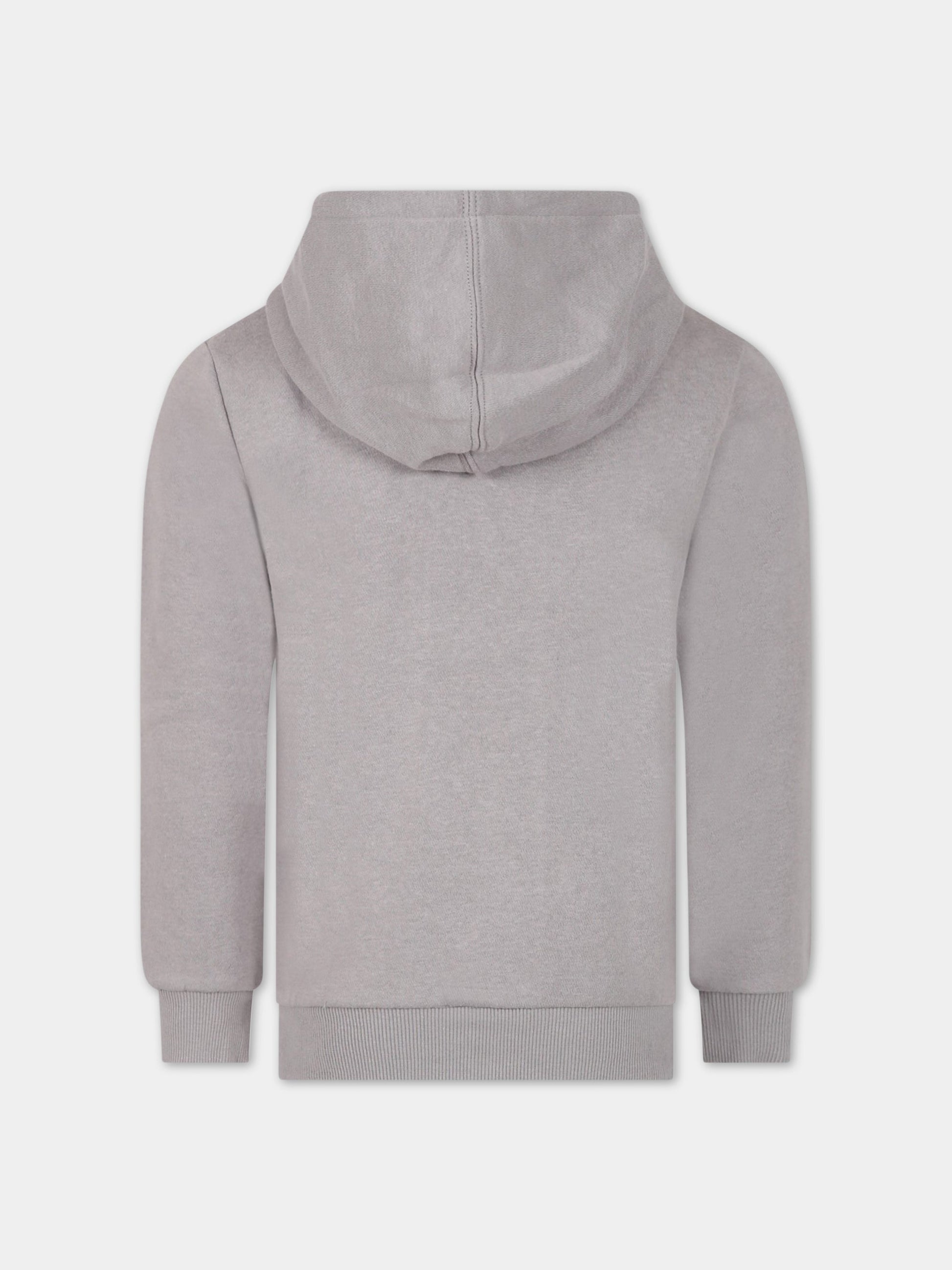 Felpa grigia per bambini con logo,Levi's Kids,8EG352 K4K