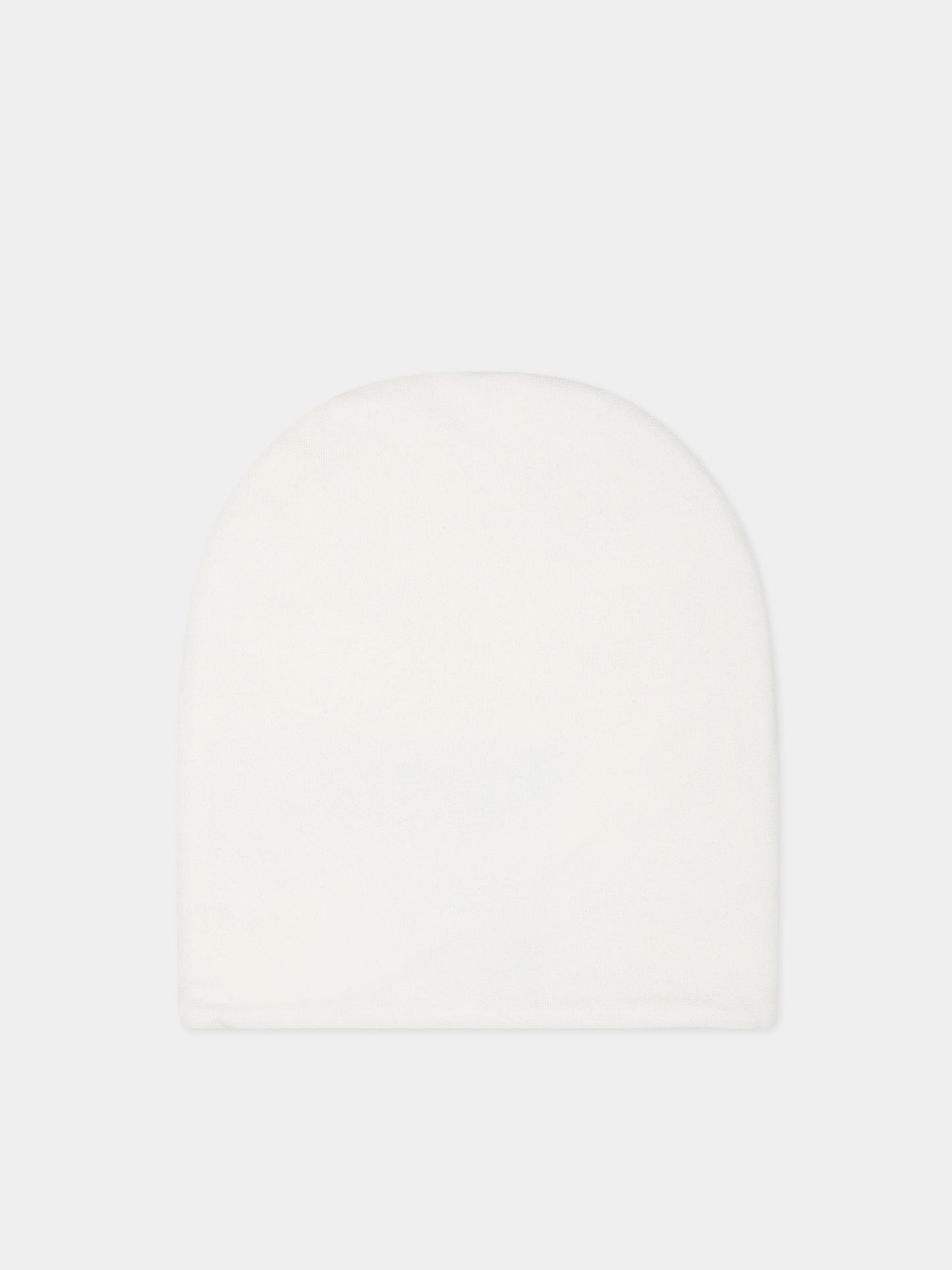 Cappello bianco per neonati con teddy Bear e logo,Moschino Kids,MNX03N LDA17 10063