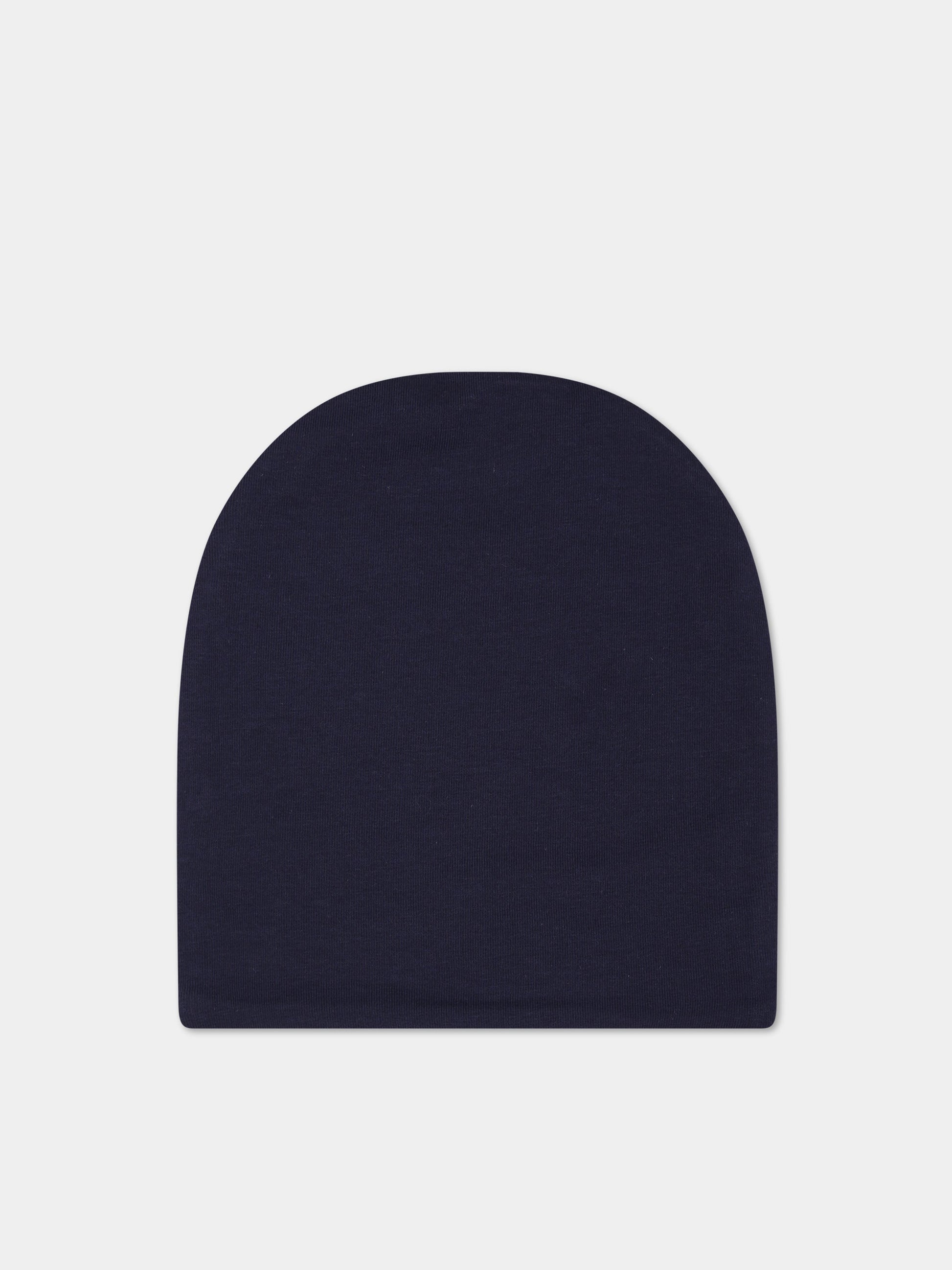 Cappello blu per neonati con teddy Bear e logo,Moschino Kids,MNX03N LDA17 40016