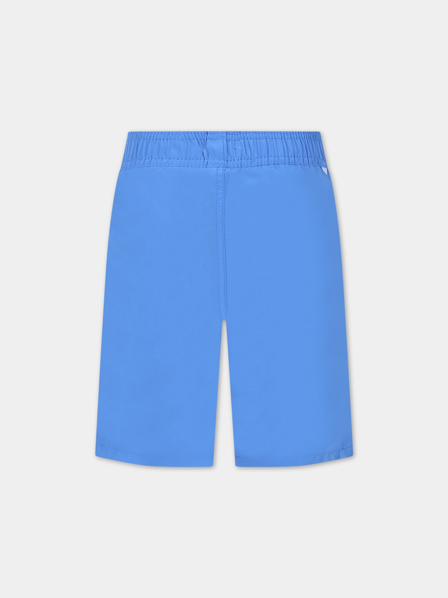 Boxer-mare blu per bambino con logo,Hugo Boss,J24768 871